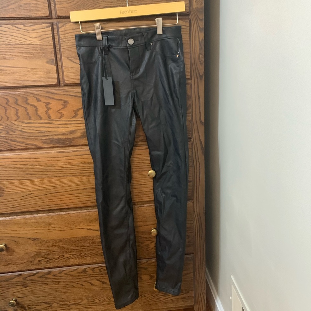 Blank NYC black leather pants